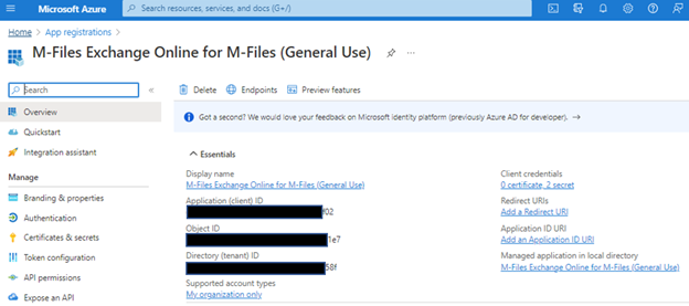 Azure AD App Properties - Figure-2