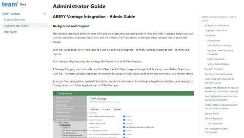 abbyy vantage connector for m-files documentation screenshot small