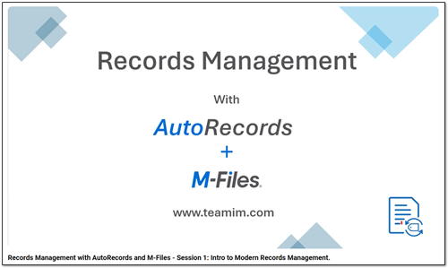 AutoRecords Training Video